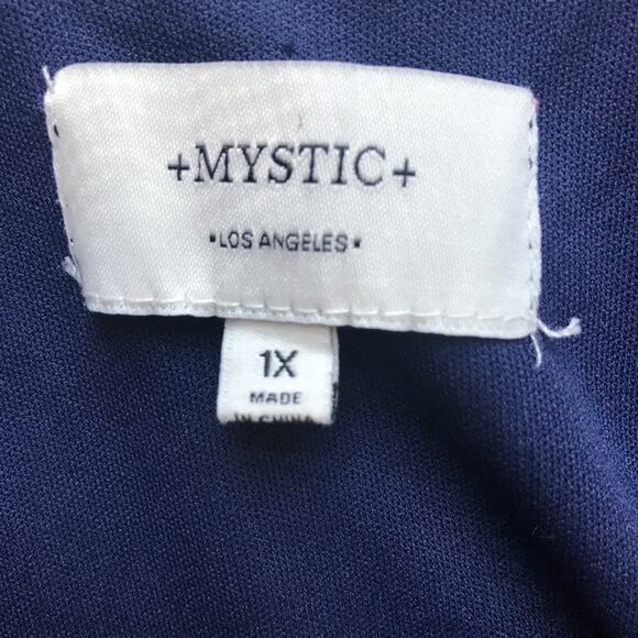 NEW ModCloth Beautifully Bubbly Navy Lace V Neck A-Line Dress 1X - Picture 5 of 5